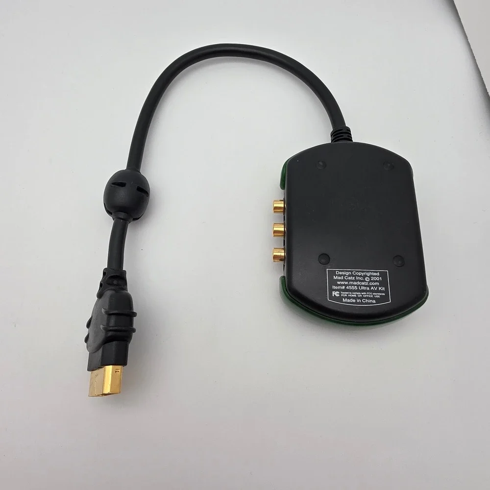 Mad Catz Ultra AV Kit Xbox Original RCA S-Video Optical 4555 Adapter Not Tested